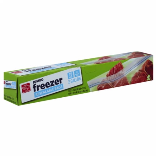 Harris Teeter™ 2 Gallon Jumbo Freezer Resealable Bags, 10 ct - Harris Teeter