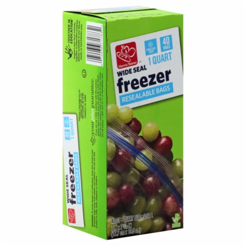 Fresh Seal Slider Freezer Quart Bags