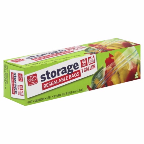 Harris Teeter™ Gallon Storage Resealable Bags Perspective: front