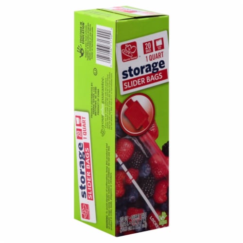 Harris Teeter™ Quart Slider Closure Food Storage Bags Perspective: front