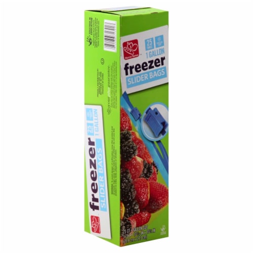 Harris Teeter™ Gallon Slider Closure Freezer Storage Bags Perspective: front