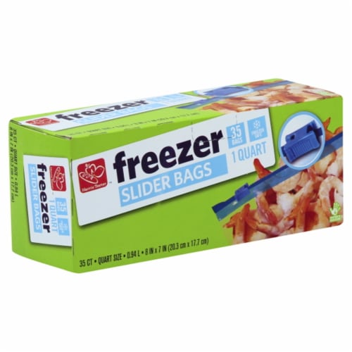 Slider Freezer Bags, Qt., 15-Ct.