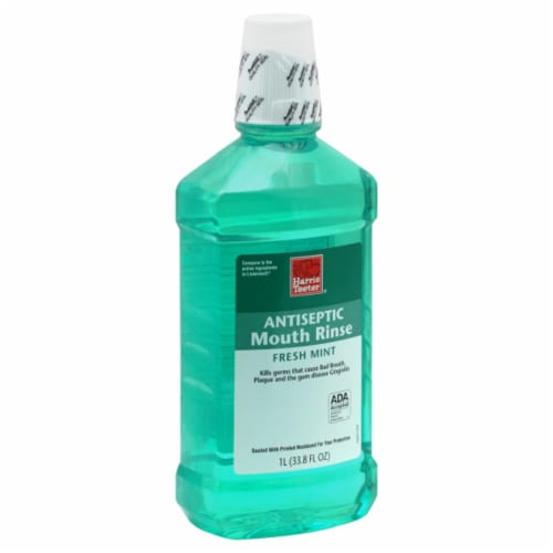 Harris Teeter® Fresh Mint Antiseptic Mouth Rinse Perspective: front