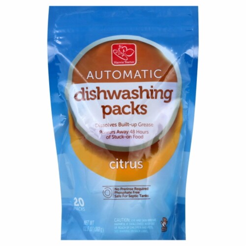 Harris Teeter™ Citrus Automatic Dishwashing Packs Perspective: front