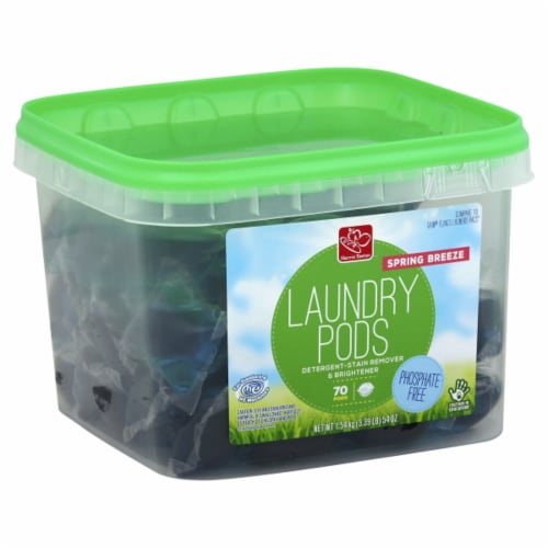 Harris Teeter Spring Breeze Pods Laundry Detergent Pods Perspective: front