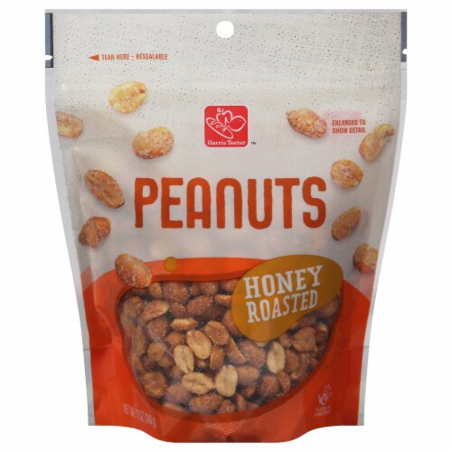 Harris Teeter Honey Roasted Peanuts Perspective: front