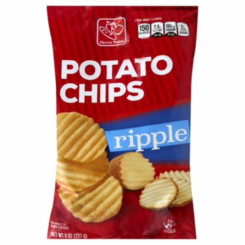 Harris Teeter™ Ripple Potato Chips Perspective: front