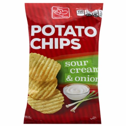 Harris Teeter™ Sour Cream & Onion Potato Chips Perspective: front