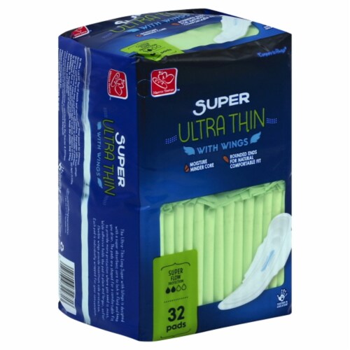 Harris Teeter™ Super Ultra Thin Maxi Pads with Wings Perspective: front