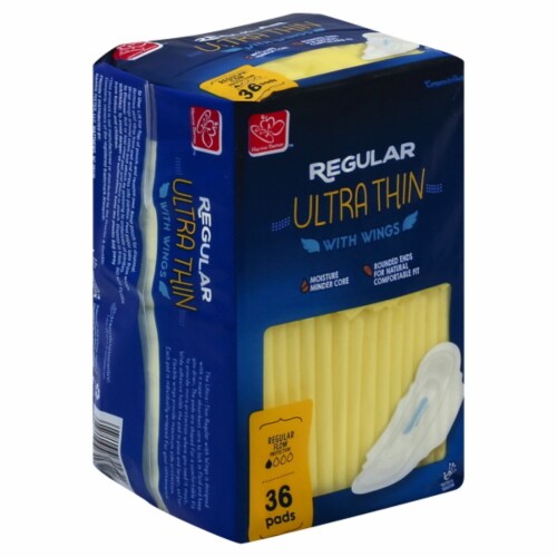 Harris Teeter™ Regular Ultra Thin Maxi Pads with Wings Perspective: front