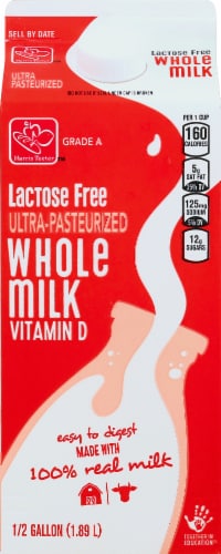 Harris Teeter™ Lactose Free Ultra Pasteurized Whole Milk Perspective: front