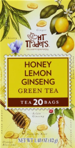 HT Traders™ Honey Lemon Ginseng Green Tea Bags