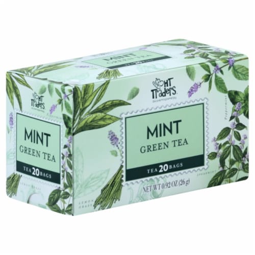 HT Traders™ Mint Green Tea Bags Perspective: front