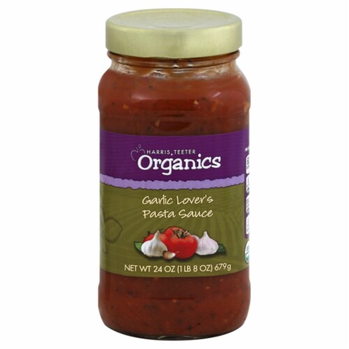 Harris Teeter Organics Garlic Lover's Pasta Sauce Perspective: front