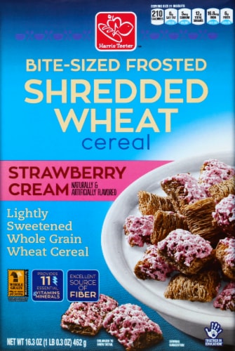 Harris Teeter Bite-Sized Shredded Wheat Frosted Strawberry Cream Cereal