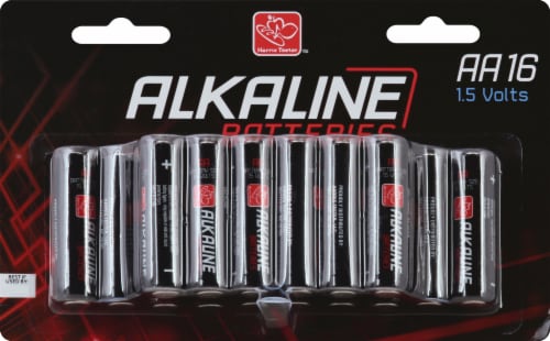 Harris Teeter Alkaline AA  Batteries - 16 Pack Perspective: front