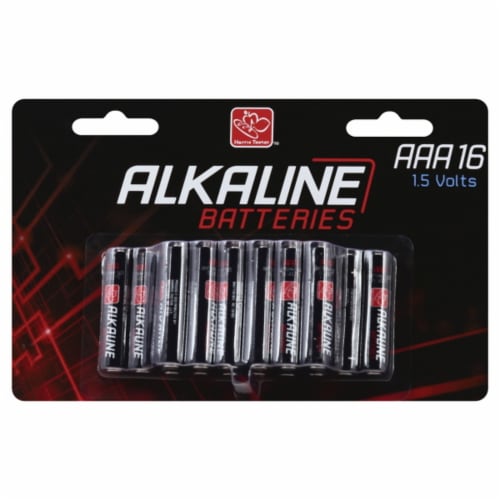 Harris Teeter Alkaline AAA  Batteries - 16 Pack Perspective: front