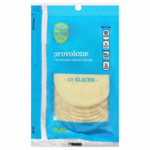 Highland Crest Sliced Provolone Cheese 8 Ounces, 8 oz / 10 Slices Kroger