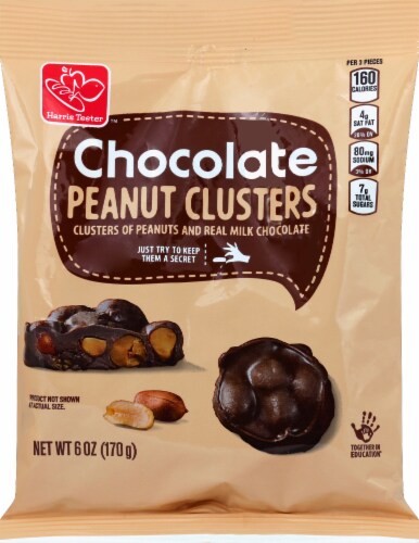 Harris Teeter™ Chocolate Peanut Clusters Perspective: front