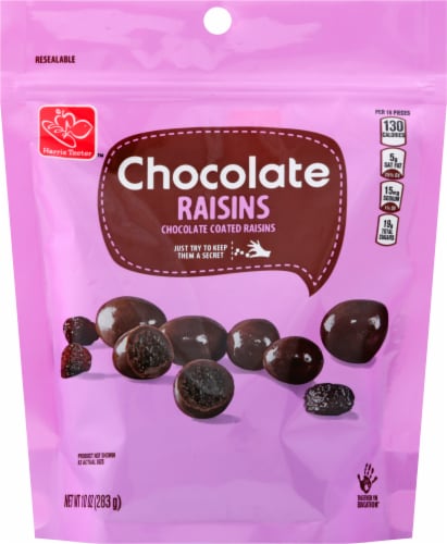 Harris Teeter™ Chocolate Covered Raisins Perspective: front