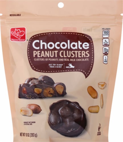 Harris Teeter™ Chocolate Peanut Clusters Perspective: front