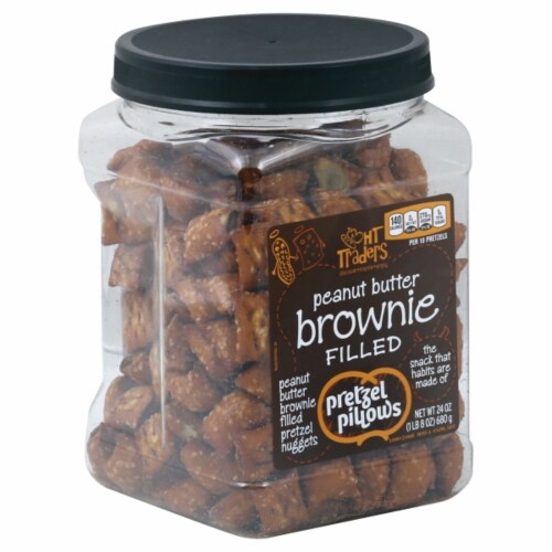 Harris Teeter™ Peanut Butter Brownie Filled Pretzel Nuggets Perspective: front