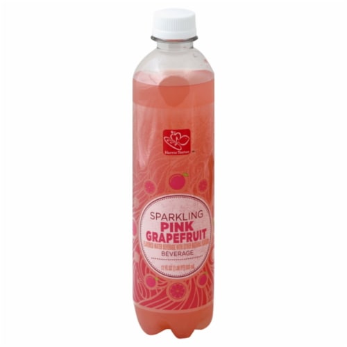 Harris Teeter™ Sparkling Pink Grapefruit Flavored Water Beverage Perspective: front