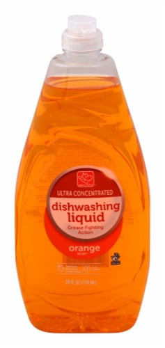 Harris Teeter™ Orange Scented Dishwashing Liquid Soap Perspective: front