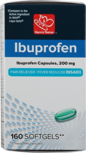 Harris Teeter™ Ibuprofen 200 mg Softgel Capsules Perspective: front
