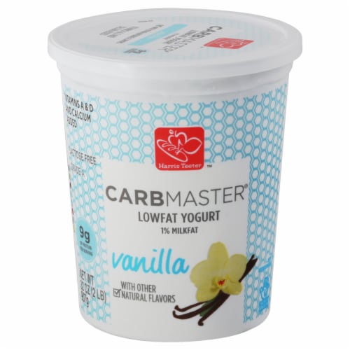 Harris Teeter™ Carbmaster® Vanilla 1% Milkfat Lowfat Yogurt Perspective: front