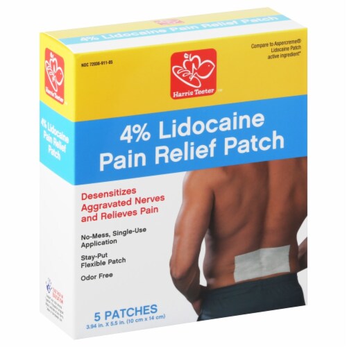 Harris Teeter™ Lidocaine Flexible Pain Relief Patch Perspective: front