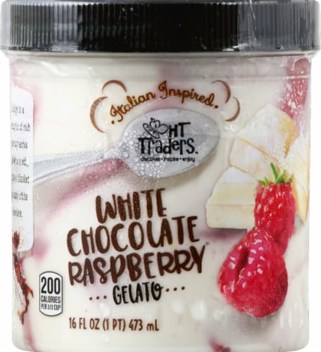 Harris Teeter™ White Chocolate Raspberry Gelato Perspective: front