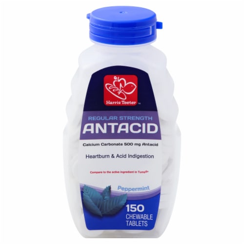 Harris Teeter™ Regular Strength Peppermint Antacid Perspective: front
