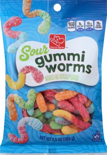 Harris Teeter™ Sour Gummi Worms Candy Perspective: front
