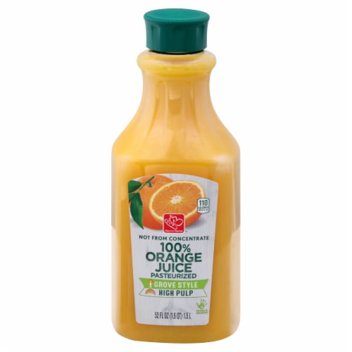 Harris Teeter™ Grove Style High Pulp 100% Orange Juice Perspective: front