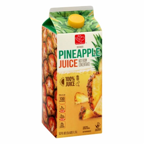 Harris Teeter Not From Concentrate Pineapple Juice Perspective: front