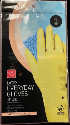 Harris Teeter Large Latex Gloves Perspective: front