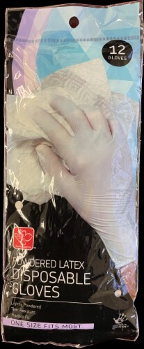 Harris Teeter Disposable Latex Gloves Perspective: front