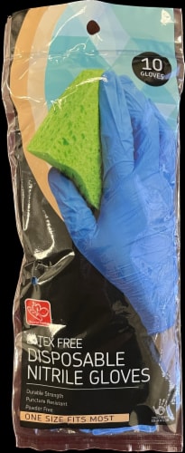 Harris Teeter Disposable Nitrile Gloves Perspective: front