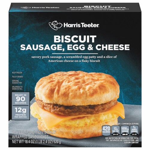 Harris Teeter™ Sausage Egg & Cheese Biscuit Perspective: front