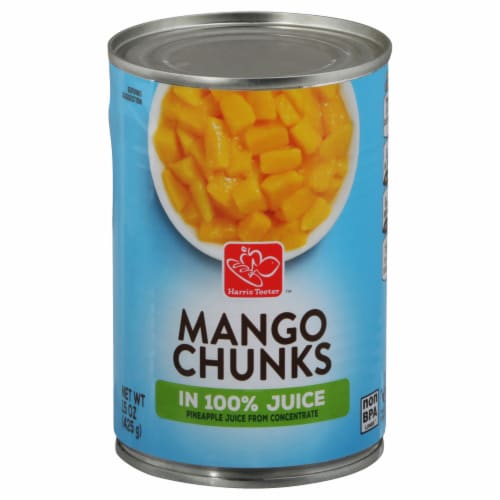 Harris Teeter™ Mango Chunks in 100% Juice Perspective: front