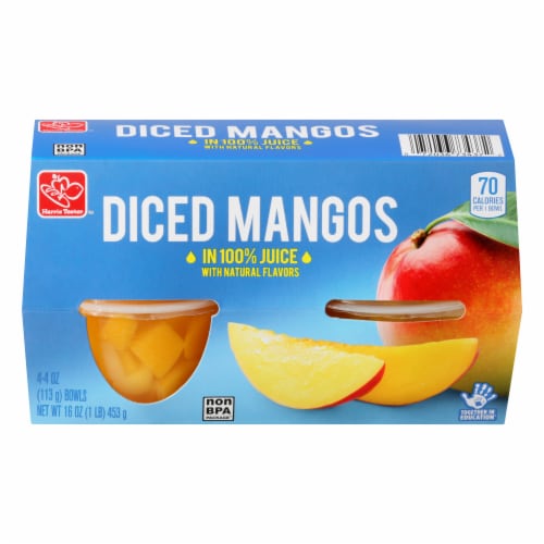 Harris Teeter™ Diced Mangos in 100% Juice Fruit Bowls