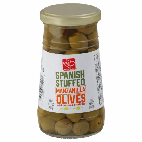 Harris Teeter™ Spanish Stuffed Manzanilla Olives Perspective: front