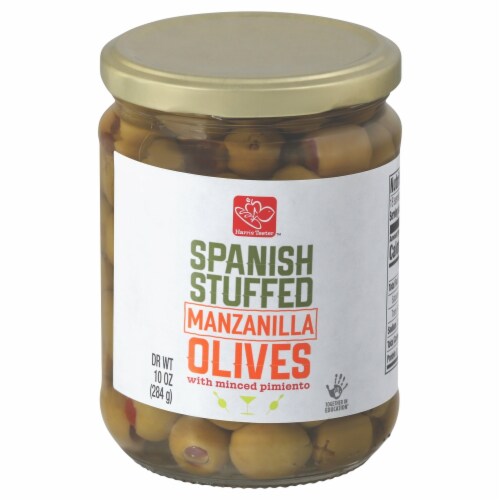 Harris Teeter™ Spanish Stuffed Manzanilla Olives Perspective: front