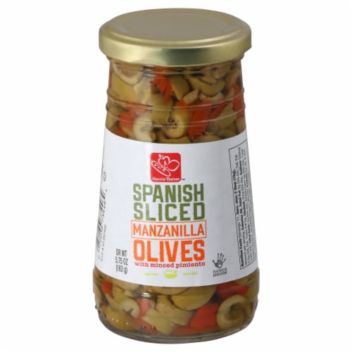 Harris Teeter™ Spanish Sliced Manzanilla Olives with Minced Pimiento Perspective: front