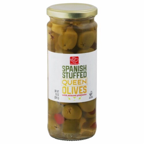 Harris Teeter™ Spanish Stuffed Queen Olives Perspective: front
