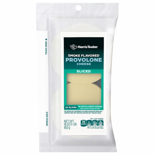 Harris Teeter™ Smoked Provolone Cheese Slices Perspective: front