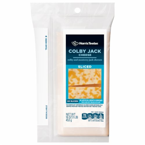 Harris Teeter™ Colby Jack Cheese Slices Perspective: front