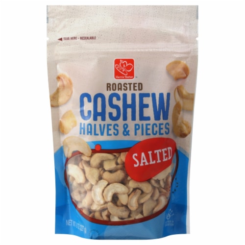 Harris Teeter™ Salted Roasted Cashew Halves & Pieces Perspective: front