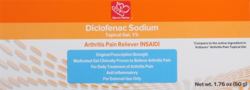 Harris Teeter Diclofenac Sodium Arthritis Pain Reliever Gel Perspective: front